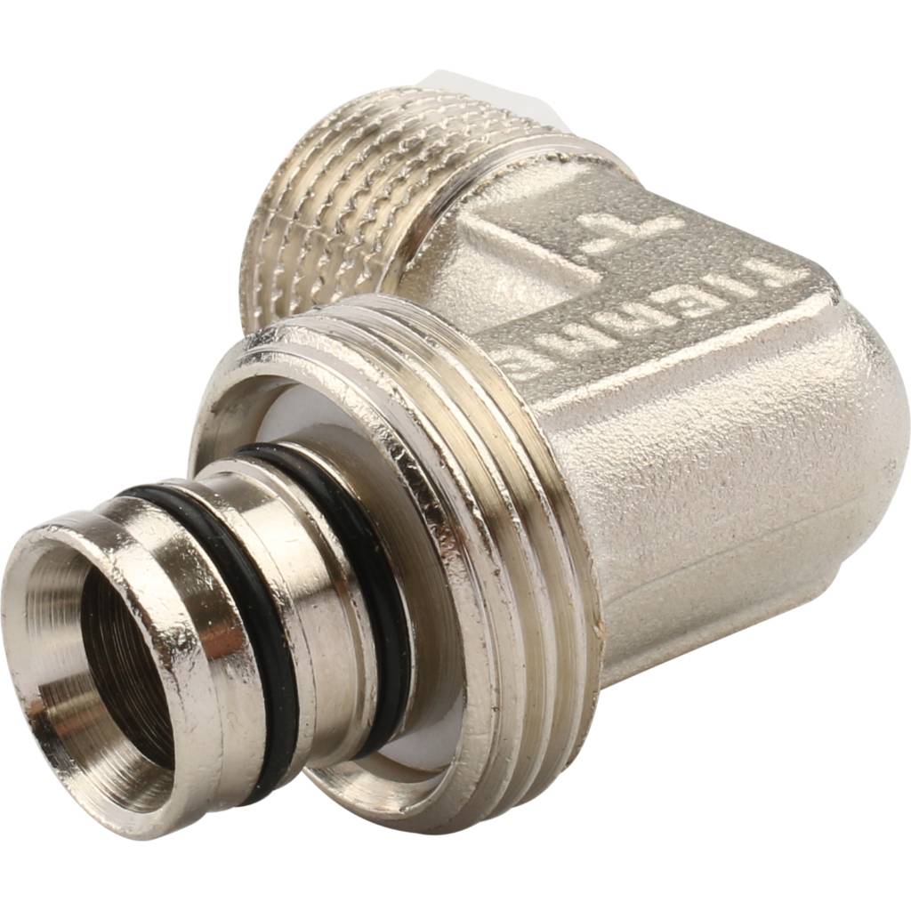 Угольник TIEMME с наружной резьбой (20х2.0х1/2) для металлопластиковых труб винтовой, 1600042