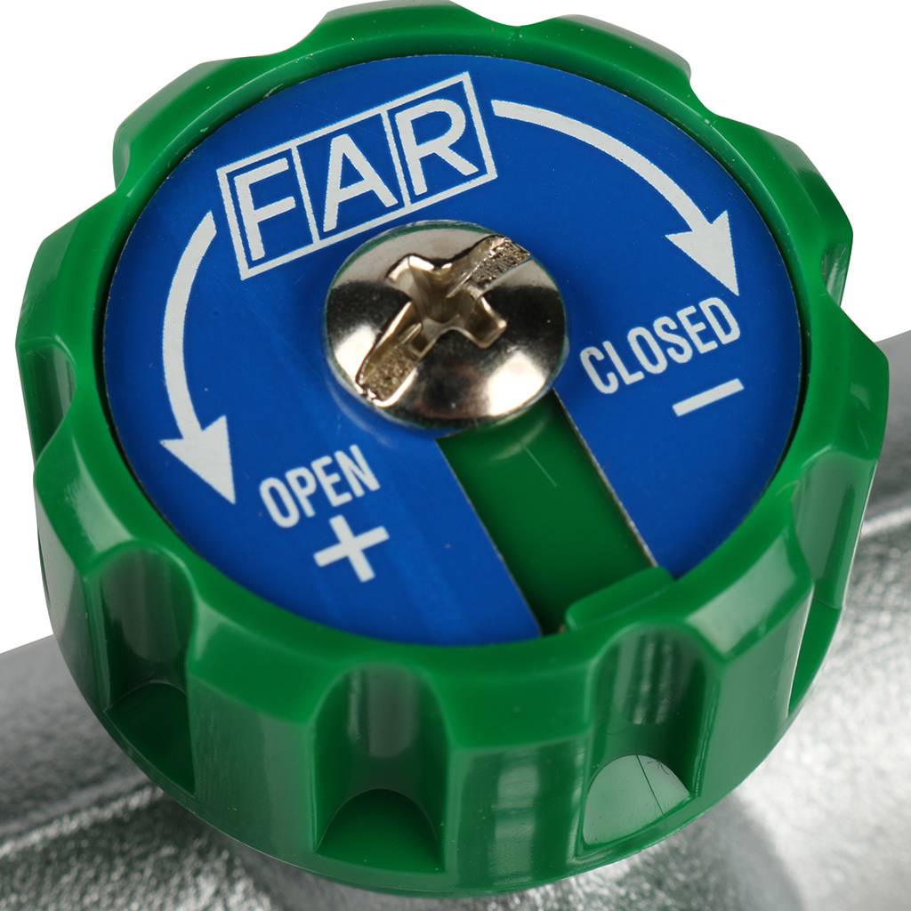 Коллектор распределительный FAR 1 , проходной, хромированный, 2 отвода 3/4  плоское уплотнение