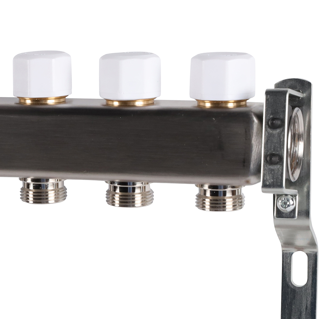 Коллектор из нержавеющей стали без расходомеров ROMMER 9 выходов