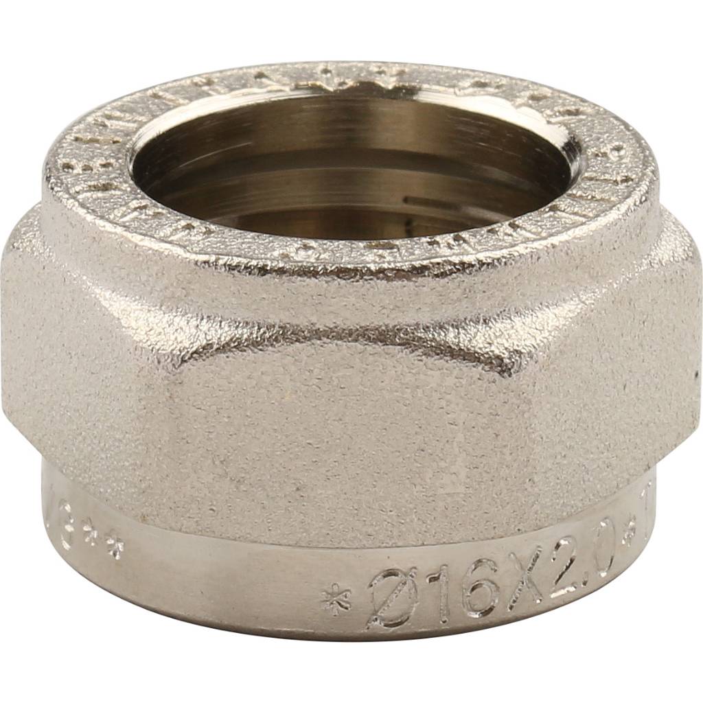 Муфта TIEMME с внутренней резьбой (16х2.0х3/4) для металлопластиковых труб винтовой, 1600035