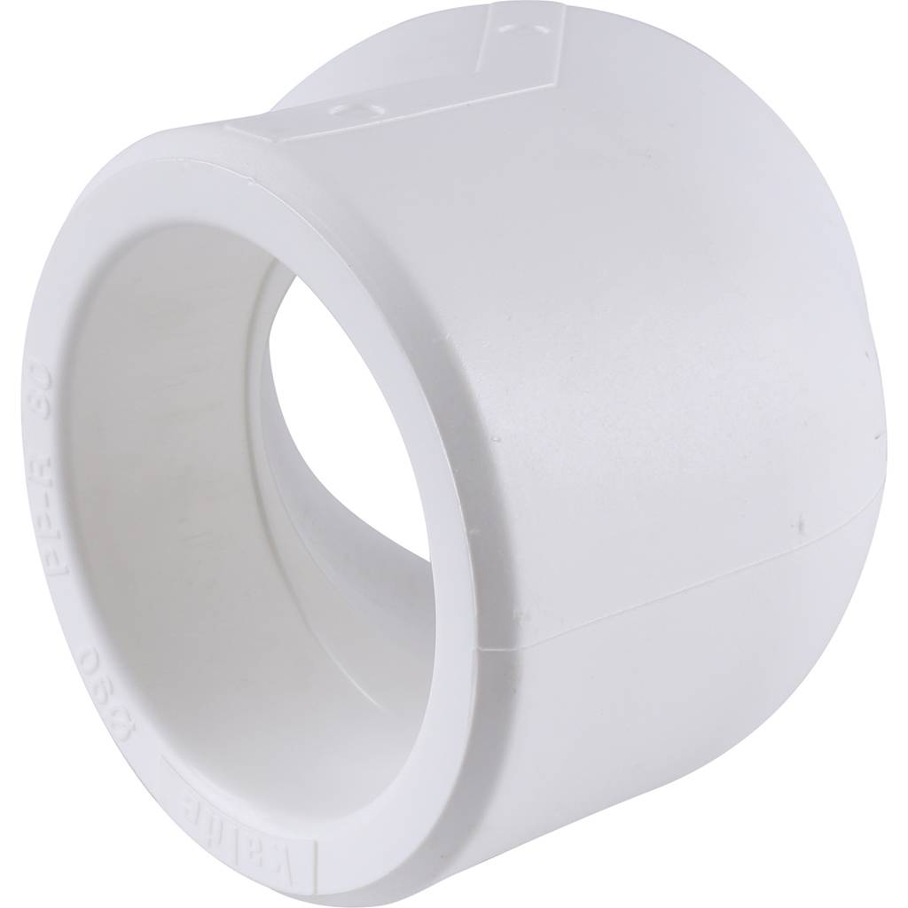 Угольник 45* Kalde d=90 для полипропиленовых труб под сварку (цвет белый)