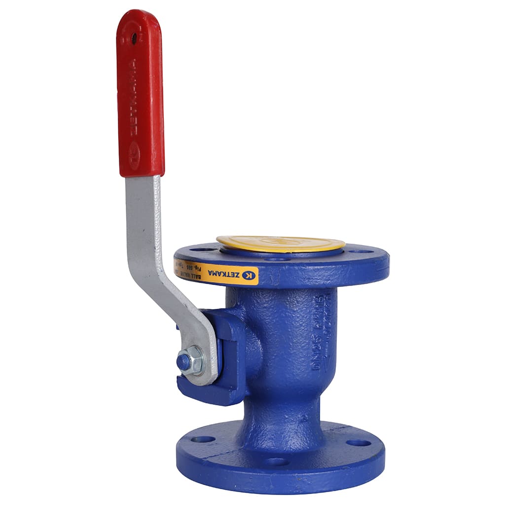 Кран шаровой ZETKAMA 565A Ду25 Ру16 фланцевый, 565A025C09