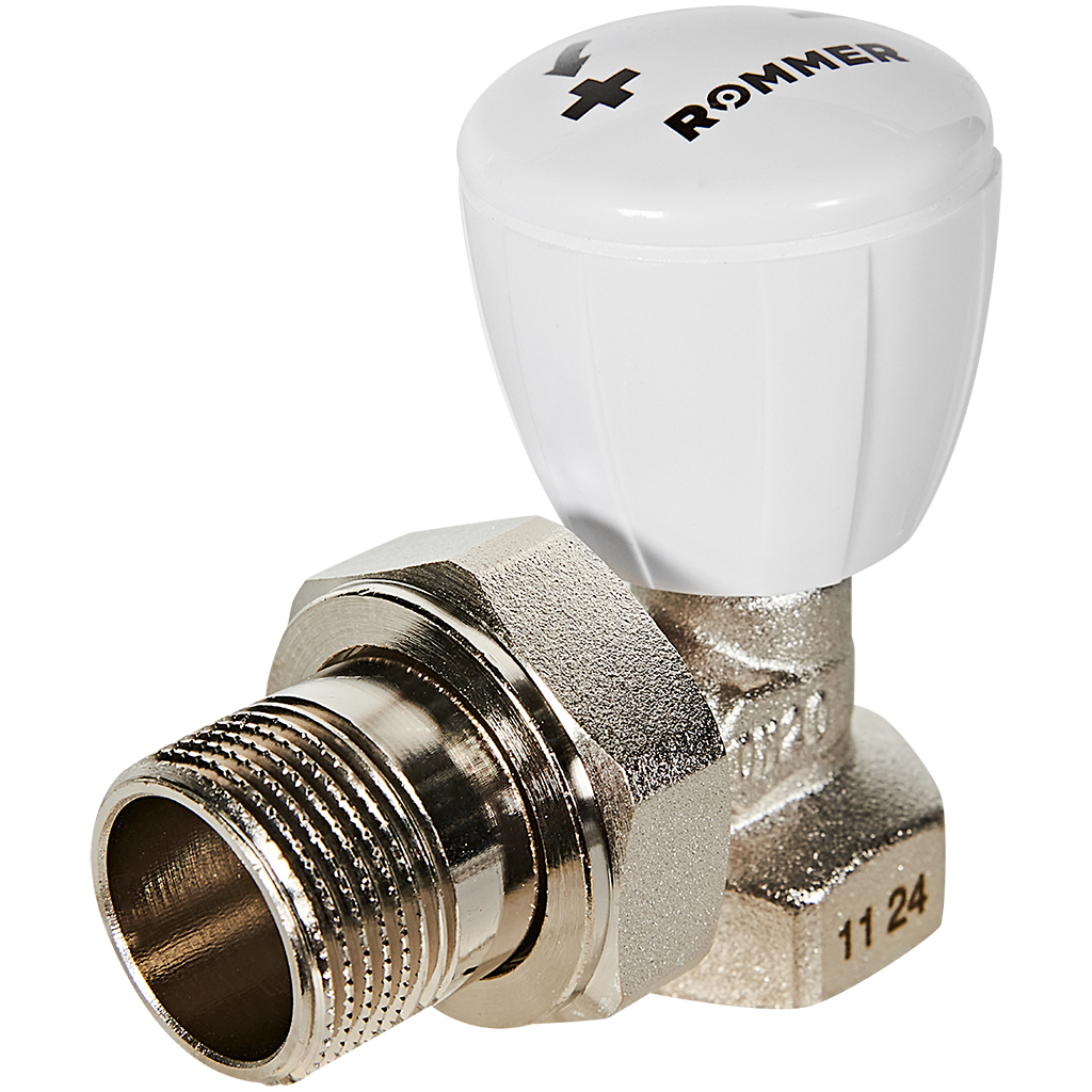 Клапан ручной регулирующий ROMMER RVR-0002-100020 угловой 3/4, RVR-0002-100020