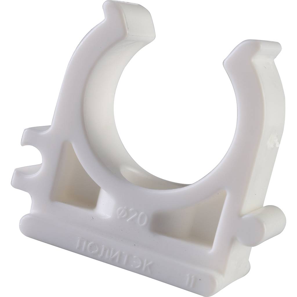 Крепление Политэк d=20 для полипропиленовых труб под сварку (цвет белый), 9000000020