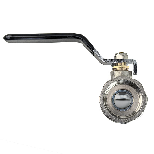 Кран шаровой ГОСТ ручка рычаг, латунь, внутренняя/внутренняя резьба  3/4,PN40 никель, RTP