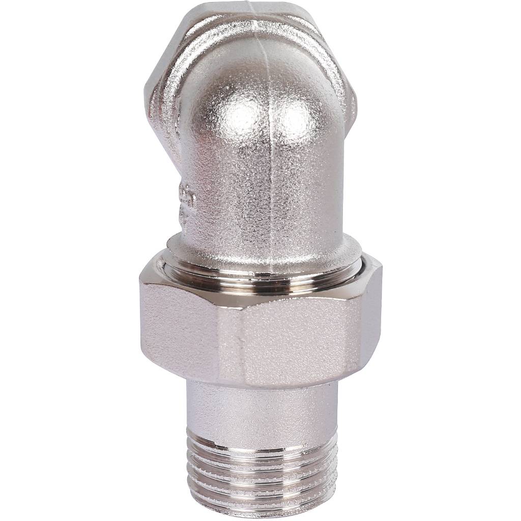Разъемное угловое соединение STOUT американка ВН, никелированное 1/2, SFT-0059-000012