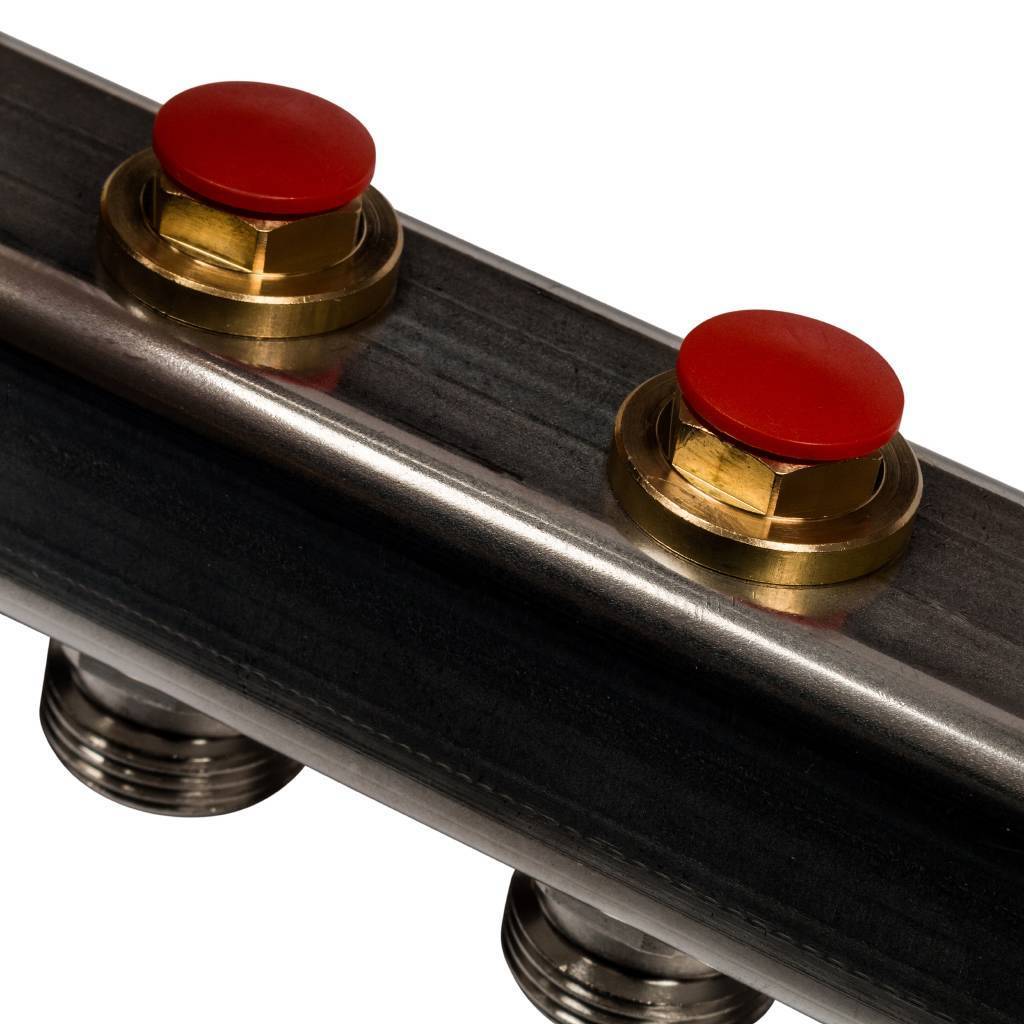 Коллектор из нержавеющей стали без расходомеров STOUT 8 выходов, SMS 0922 000008