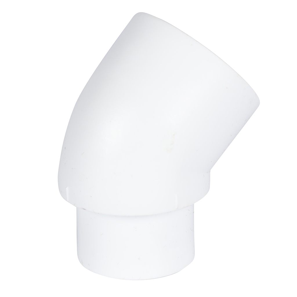 Угольник Политэк d=25 45* внутр./наруж.  для полипропиленовых труб под сварку (цвет белый), 9422002545