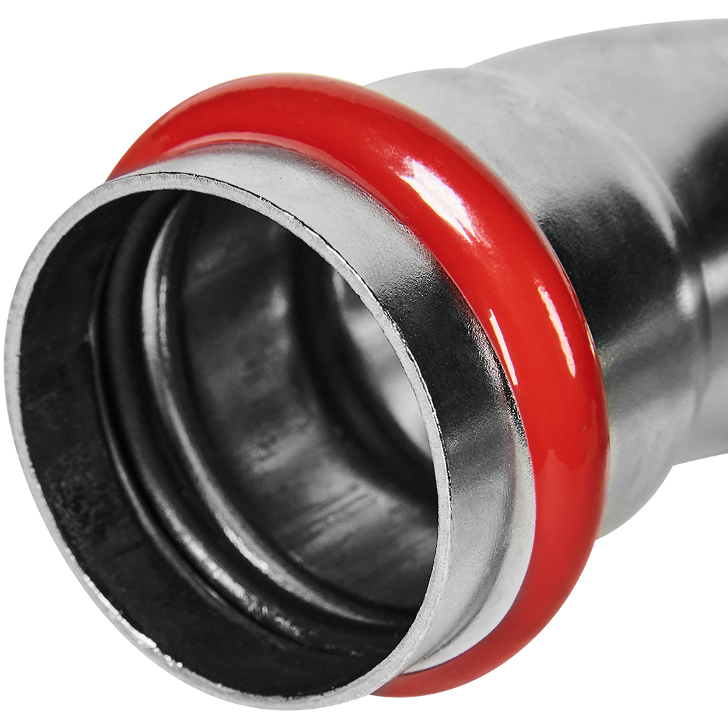 Угольник ROMMER однораструбный 90°-НПр, 42, из нержавеющей стали прессовой