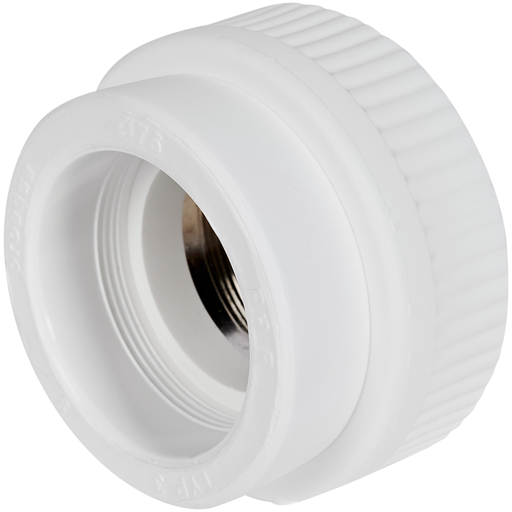 Муфта комбинированная Pro Aqua d= 75-2.1/2 PP-R под ключ ВР Белая