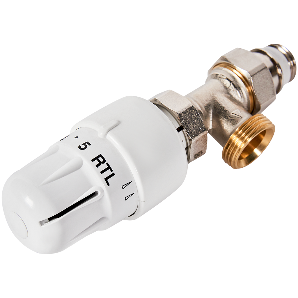 Вентиль в комплекте с термостатической головкой Meibes RTL угловой 1/2 x 3/4 F11883