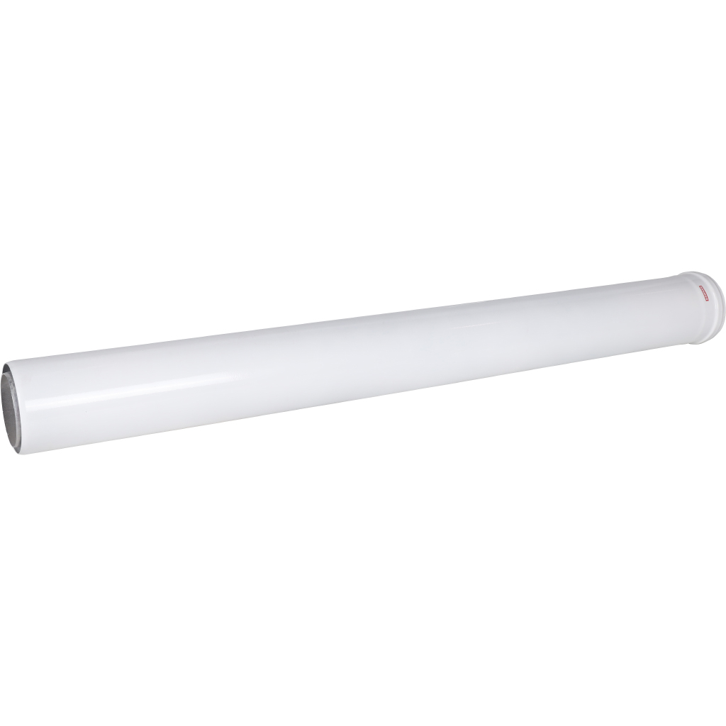 Удлинитель дымохода утепленный традиционный ROMMER D80(п-м), L1000 (газоход до 185 градусов), RCA-0080-801000