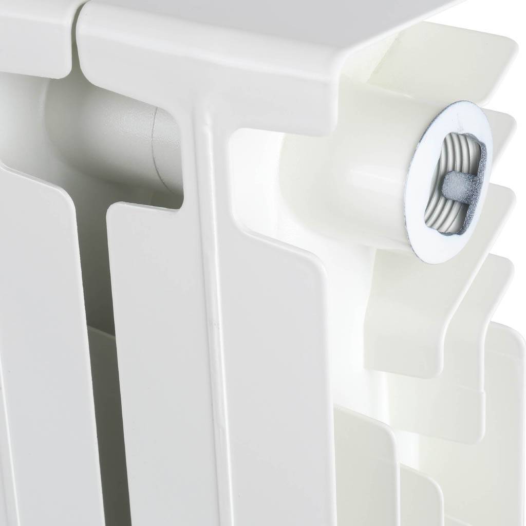 Радиатор алюминиевый Global GL- 350 10 секций боковое подключение (белый RAL 9010), 68530