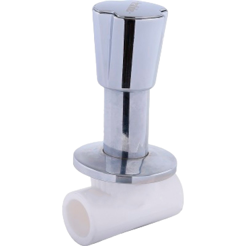 Вентиль Kalde c хромированной ручкой трилистник d=20, 3242-vle-200000