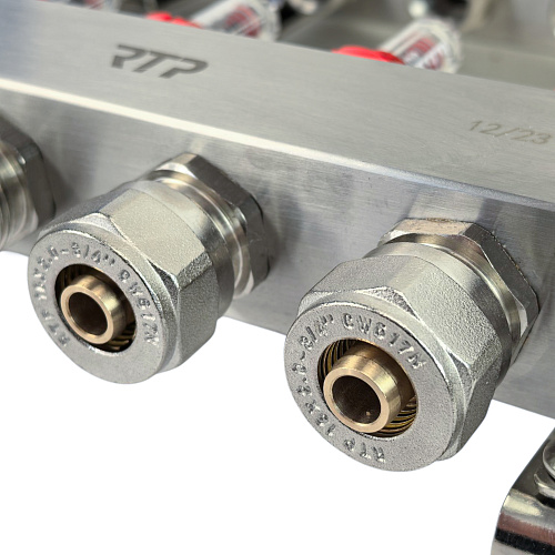 Соединитель евроконус аксиальный, латунь,16х2,0х3/4, желтый, RTP