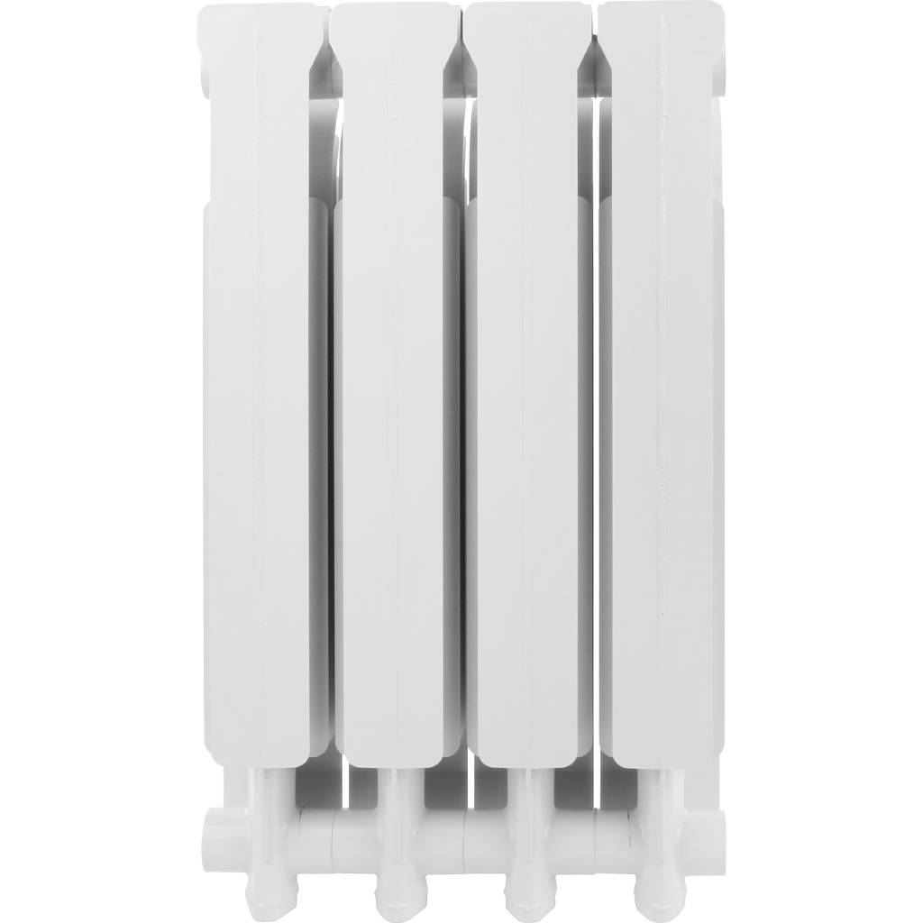Радиатор алюминиевый Global ISEO 500 4 секции боковое подключение (белый RAL 9010), IS05001004