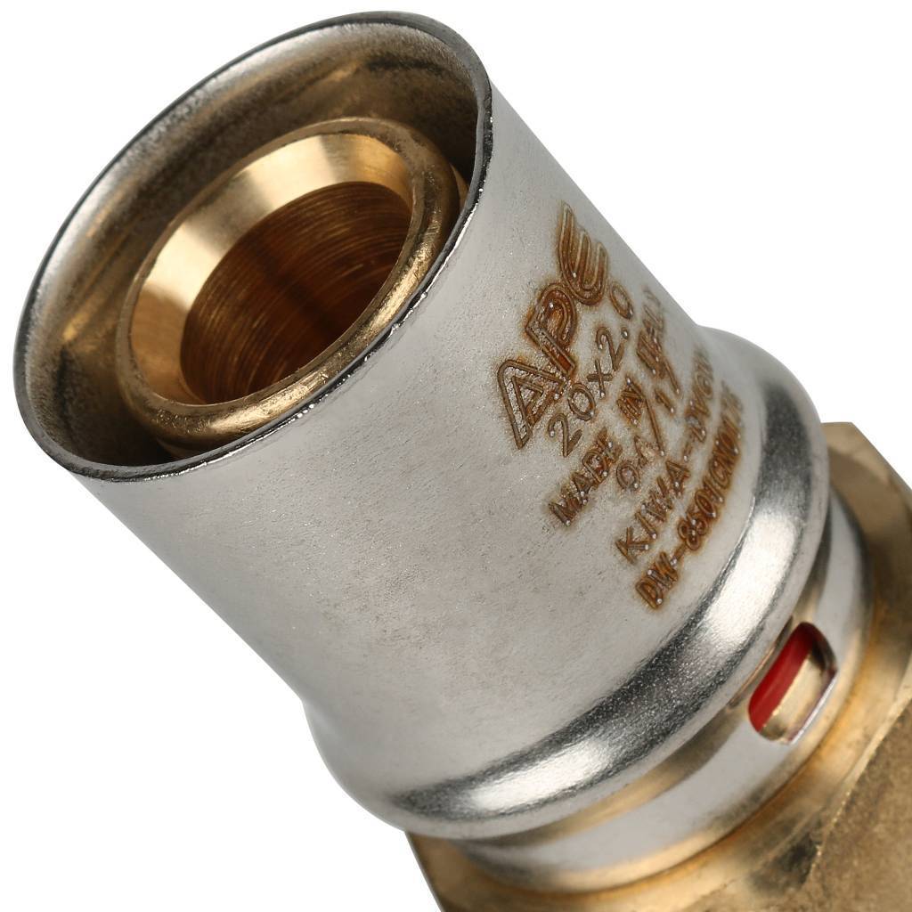 Переходник STOUT с внутренней резьбой 1/2 х20 для металлопластиковых труб прессовой, SFP-0002-001220