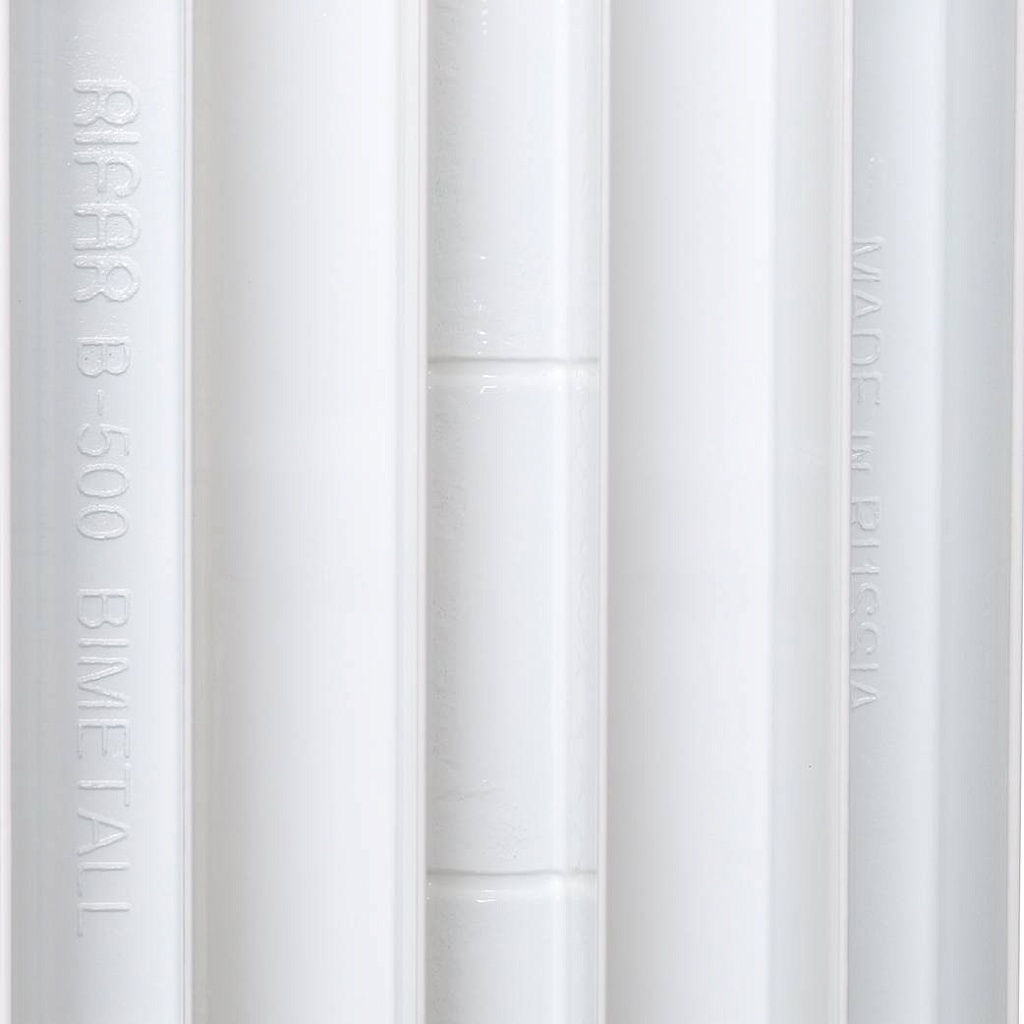 Радиатор биметаллический RIFAR BASE 500 13 секций боковое подключение (белый RAL 9016), 1RB50-13