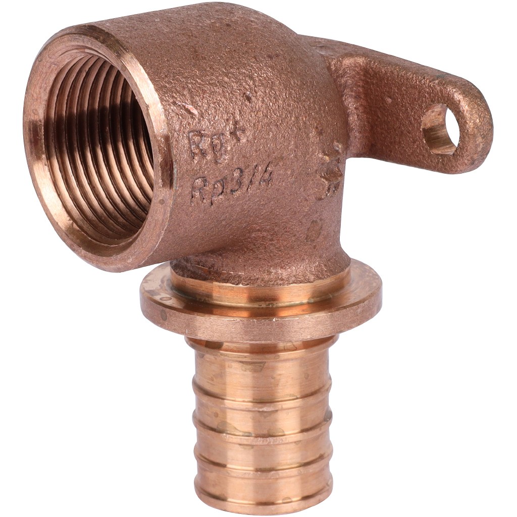 Угольник настенный РЕХАУ RAUTITAN с внутр. резьбой 25-Rp 3/4 RX+ для труб из сшитого полиэтилена аксиальный, 14563611001