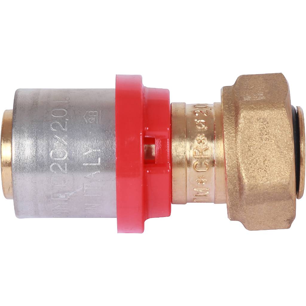 Переходник TIEMME с накидной гайкой 20х2,0х1/2, 1650077