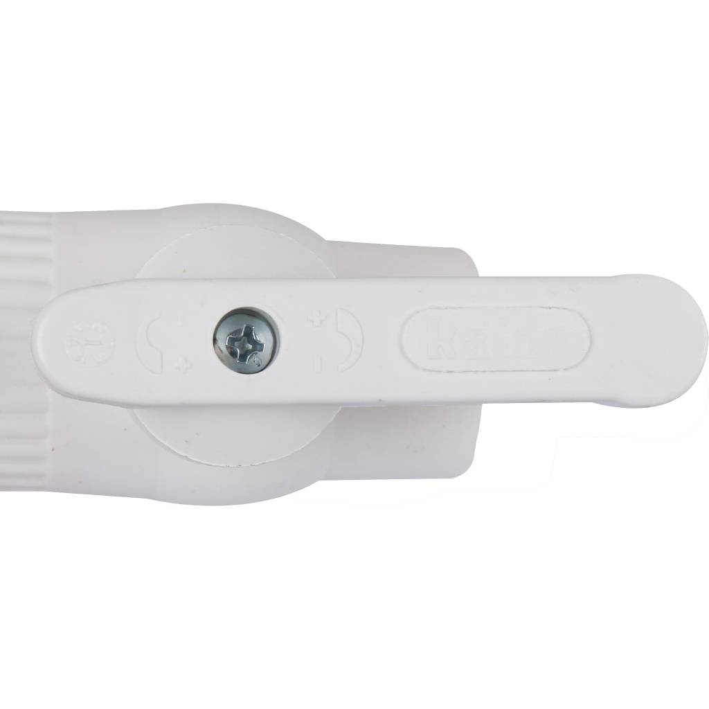 Кран шаровой Kalde комбинированный (наруж. резьба, 25х3/4 ) для полипропиленовых труб под сварку (цвет белый)