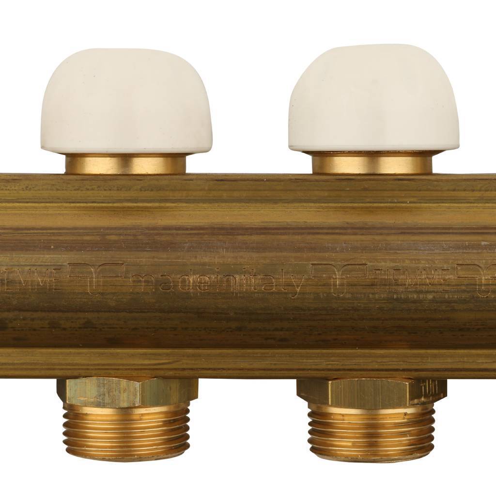 Коллектор в сборе на 6 выходов TIEMME 1х3/4 ЕК, 3870007(3875G060506)