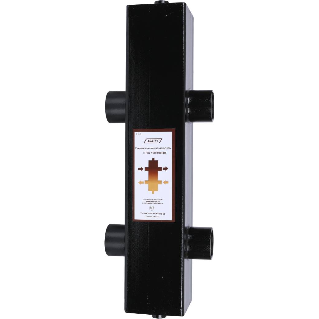 Гидравлический разделитель Askon 195 кВт, ГРТК 100/100/40