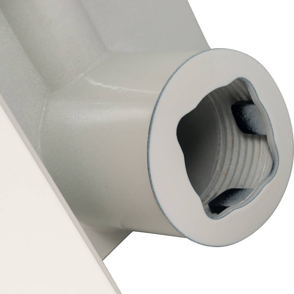 Радиатор биметаллический Global STYLE EXTRA 350 6 секций боковое подключение (белый RAL 9010), STE03501006