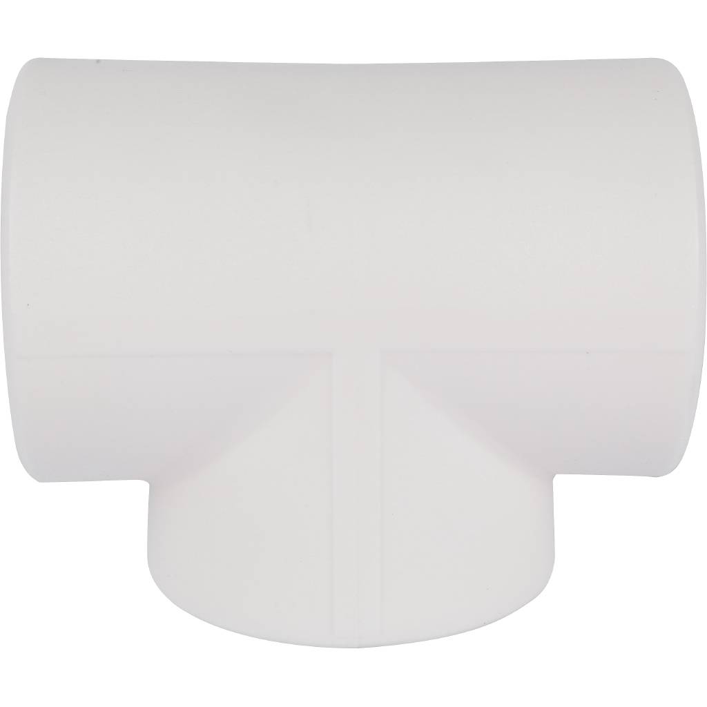Тройник Kalde d=40 для полипропиленовых труб под сварку (цвет белый)