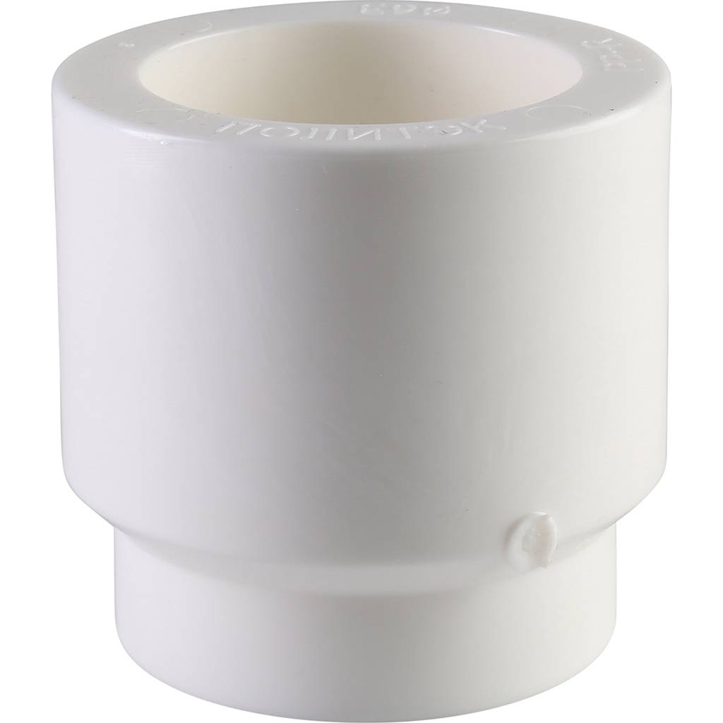 Муфта переходная внутр./наруж. Политэк 63х40 для полипропиленовых труб под сварку (цвет белый), 9200006340