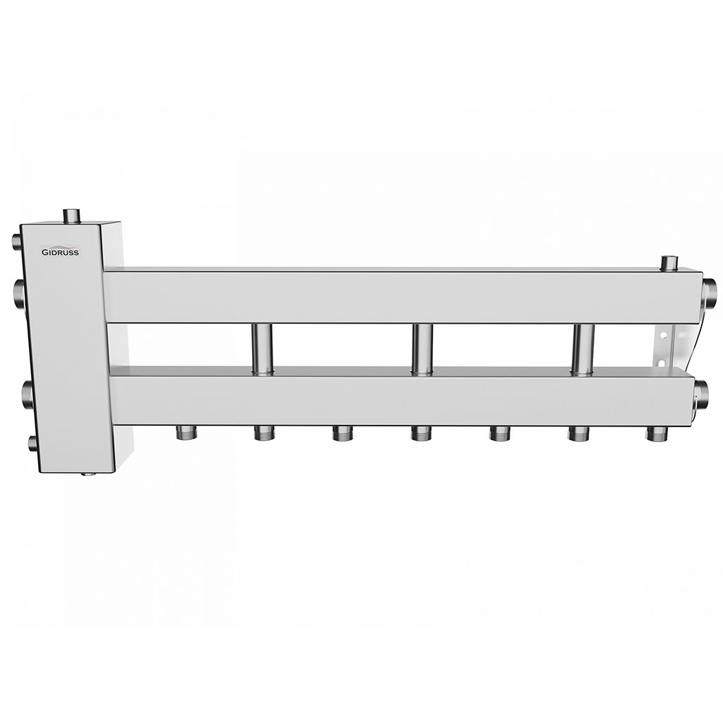 *BM 15A10 21 GIDRUSS BMSS-150-4D (нерж., до 150 кВт, подкл. котла G 1 1/2, 3 контура G 1, боковой контур G 1 1/2)