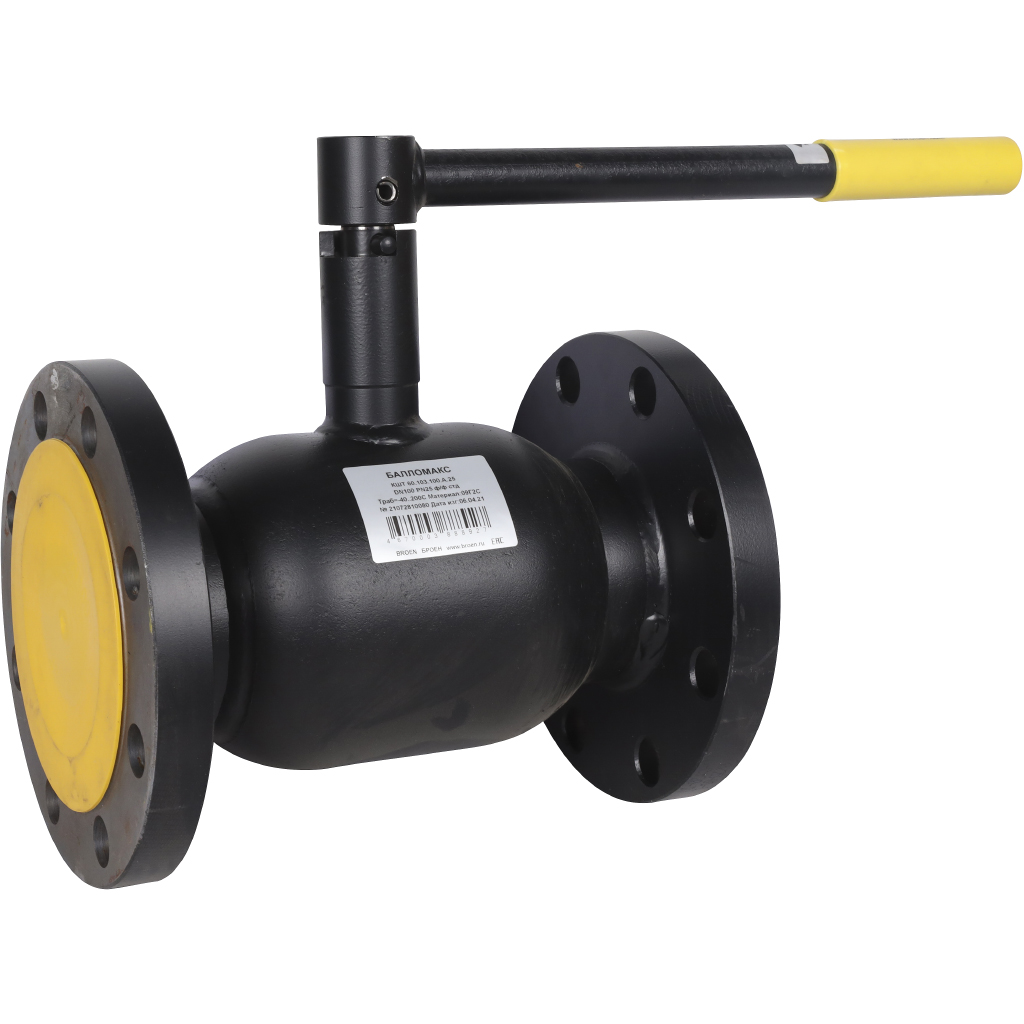 Кран шаровой стальной БРОЕН Балломакс ф/ф DN 100 PN 25 для теплоснабжения