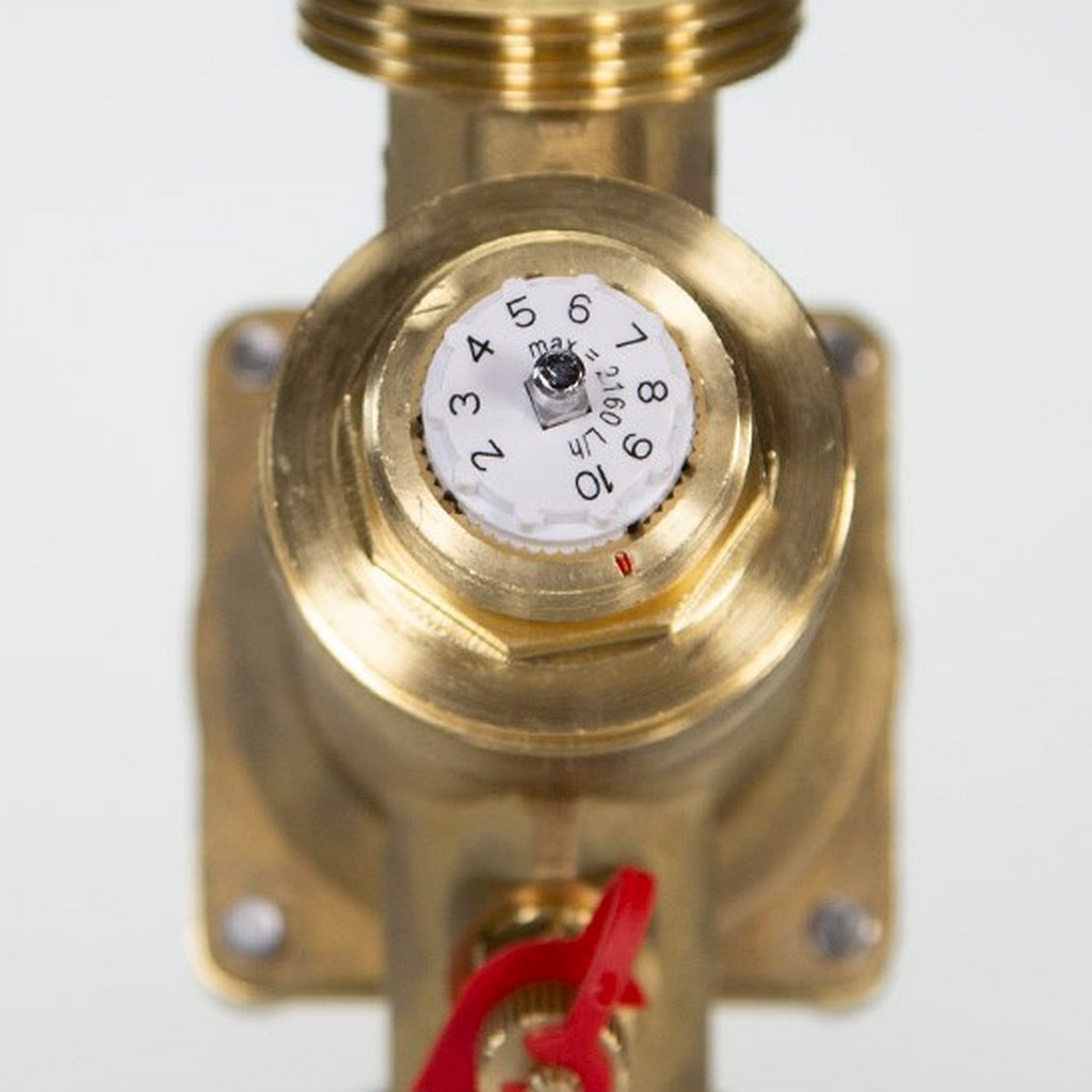 Комбинированный балансировочный клапан Ридан AQT-R DN15, без ниппелей, наружная резьба G3/4, 003Z1802R