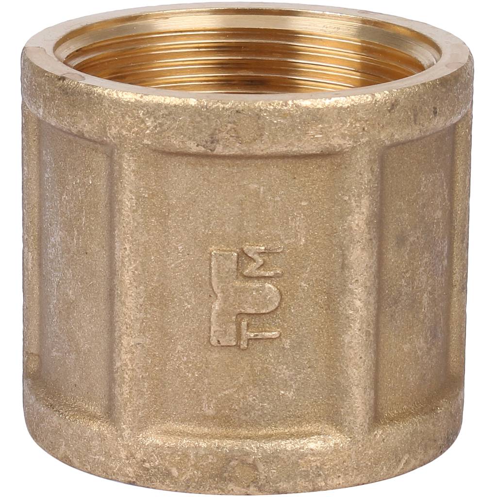 Муфта TIEMME ВВ 1 1/2х1 1/2 для стальных труб резьбовой, 1500131