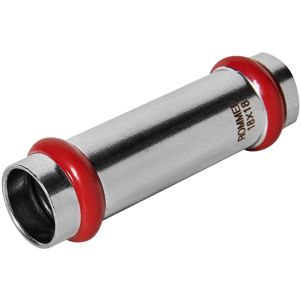 Муфта ROMMER надвижная ВПр, 18, из нержавеющей стали прессовой, RSS-1019-000018
