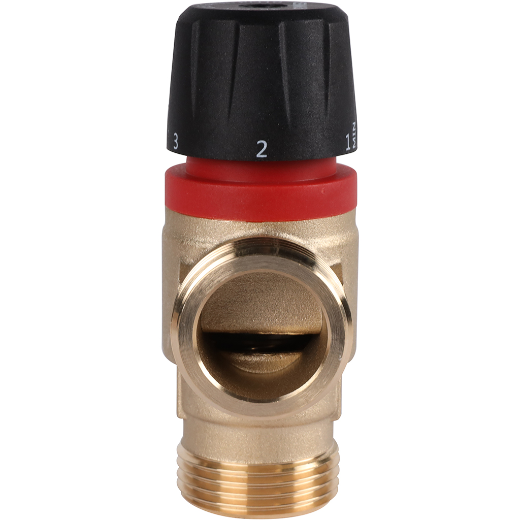 Термостатический смесительный клапан для систем отопления и ГВС ROMMER 1 НР 35-60°С KV 1,6 (боковое смешивание), RVM-0132-166025