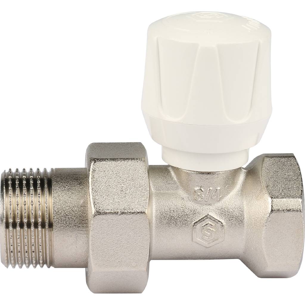 Клапан ручной терморегулирующий STOUT SVR прямой 3/4, SVR-2122-000020