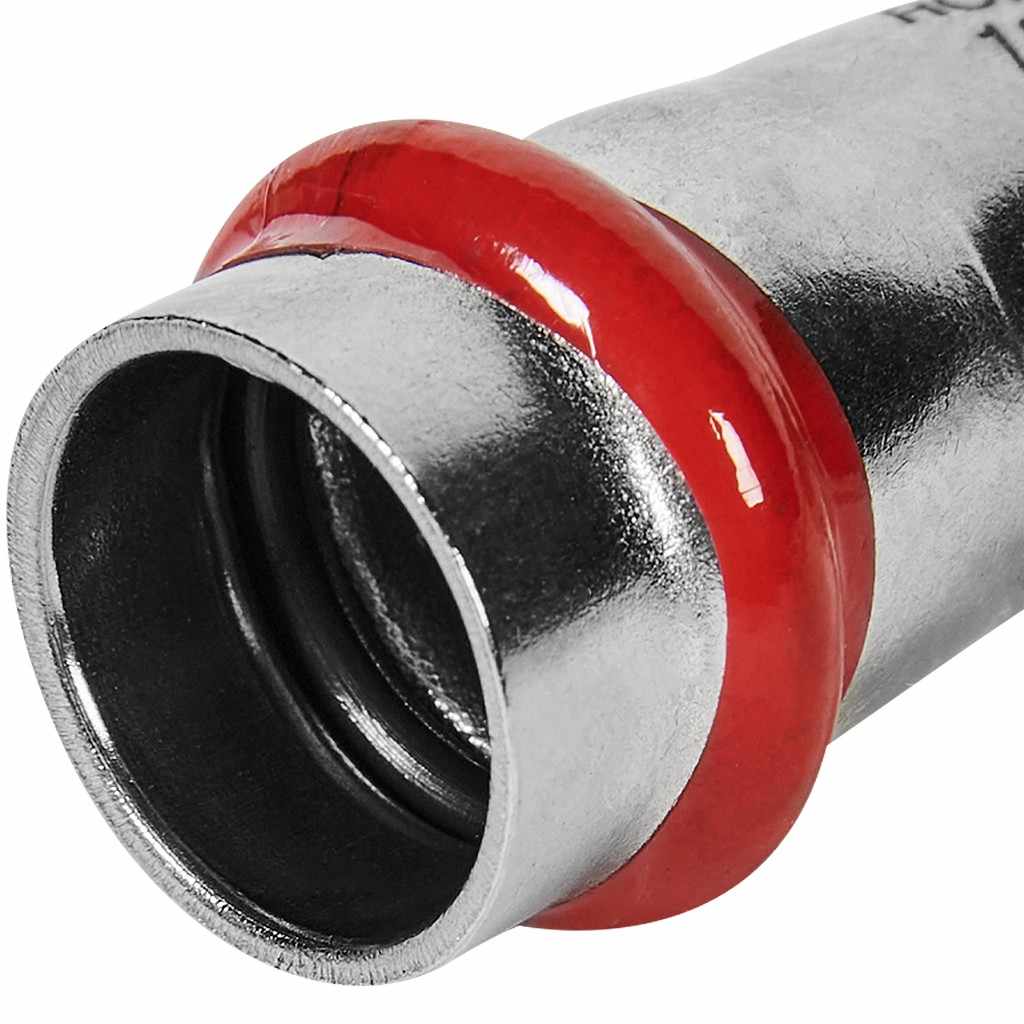 Угольник ROMMER однораструбный 45° ВПр-НПр, 18, из нержавеющей стали прессовой, RSS-1004-000018