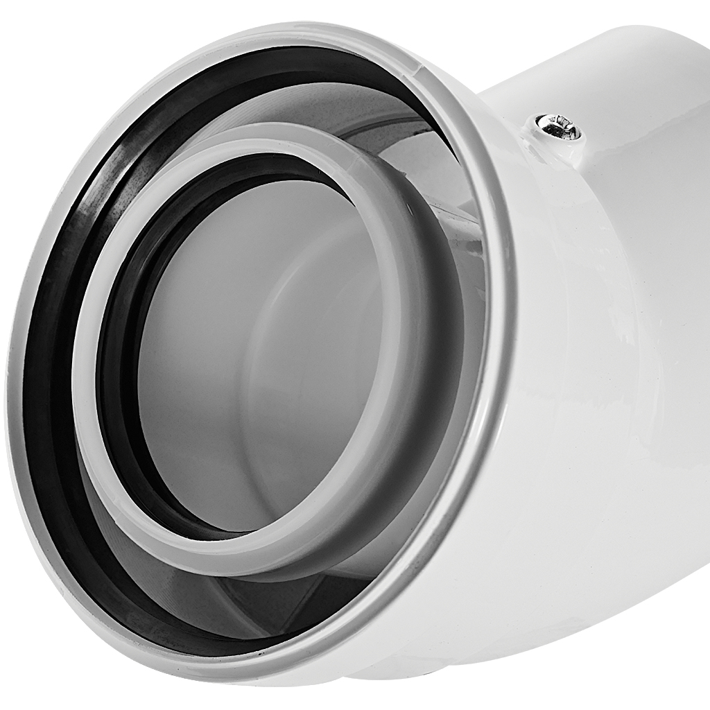 Отвод 45° конденсационный коаксиальный ROMMER D80(п-м)/125(п-м)