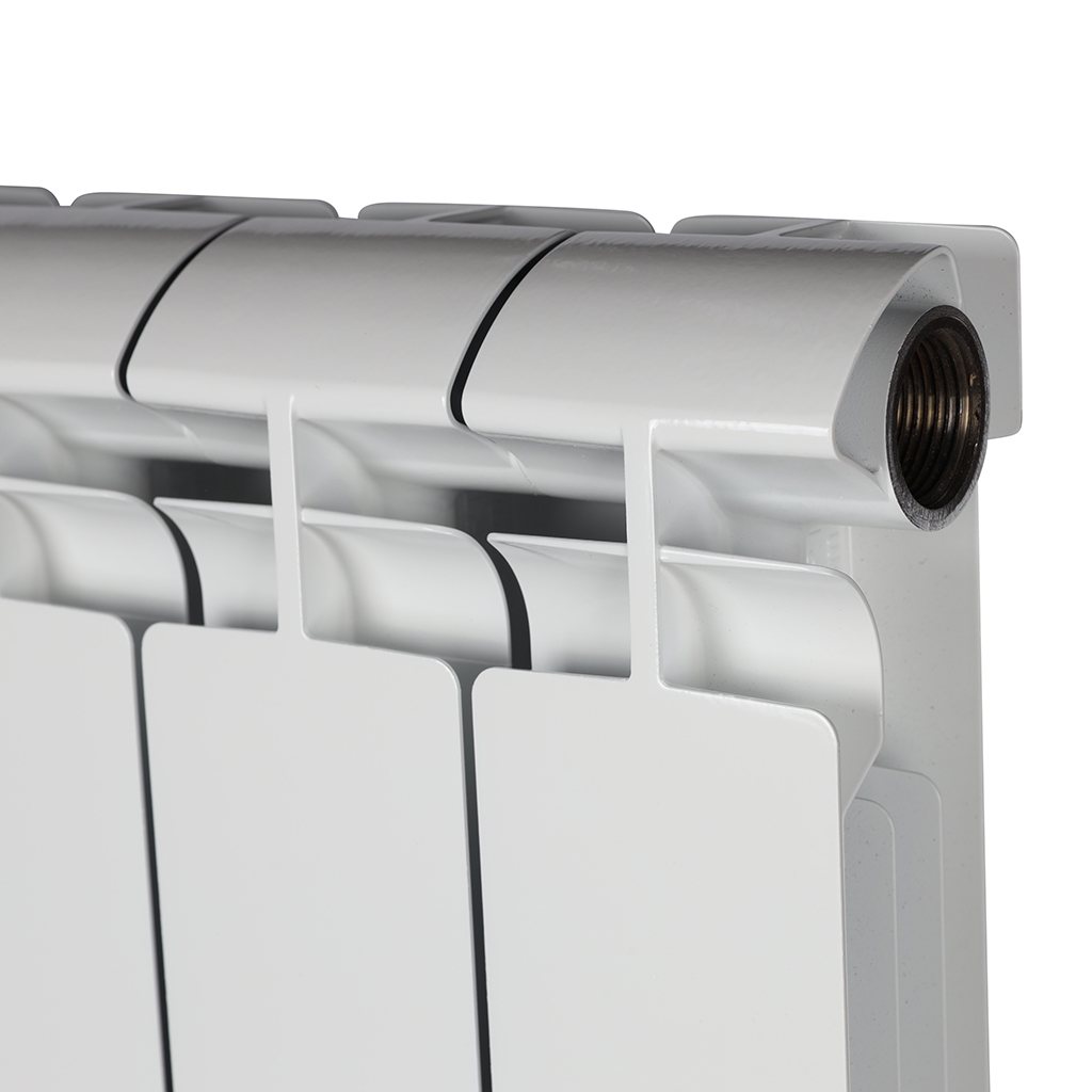Радиатор биметаллический STOUT ALPHA 500 10 секций боковое подключение (белый RAL 9016), SRB-2310-050010