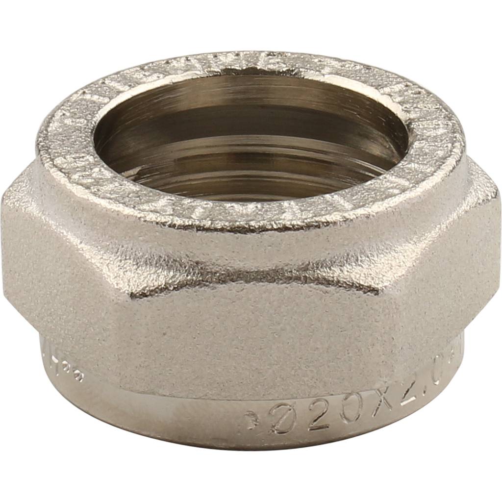 Угольник TIEMME с внутренней резьбой с креплением (20х2.0х1/2) для металлопластиковых труб винтовой, 1600027