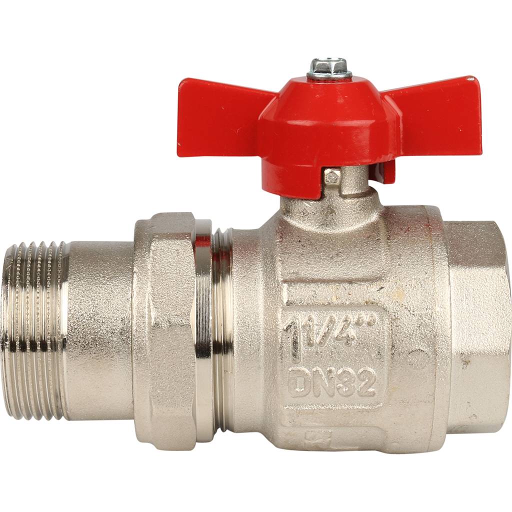 Кран шаровой полнопроходной Itap IDEAL 098 (бабочка, американка, 1 1/4 ), 26753