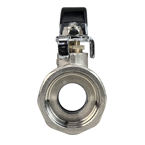 Кран шаровой ГОСТ ручка рычаг, латунь, внутренняя/внутренняя резьба  3/4,PN40 никель, RTP