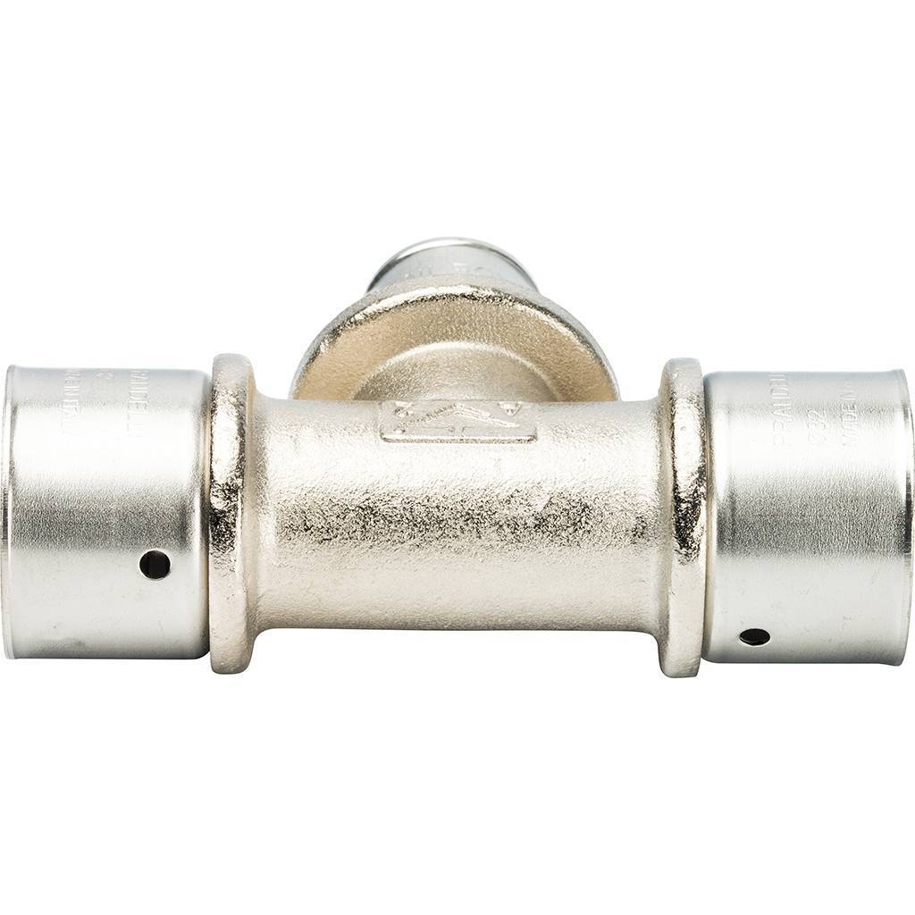 Переходной тройник Prandelli Multyrama (32.3х20,3х32.3) для металлопластиковых труб прессовой