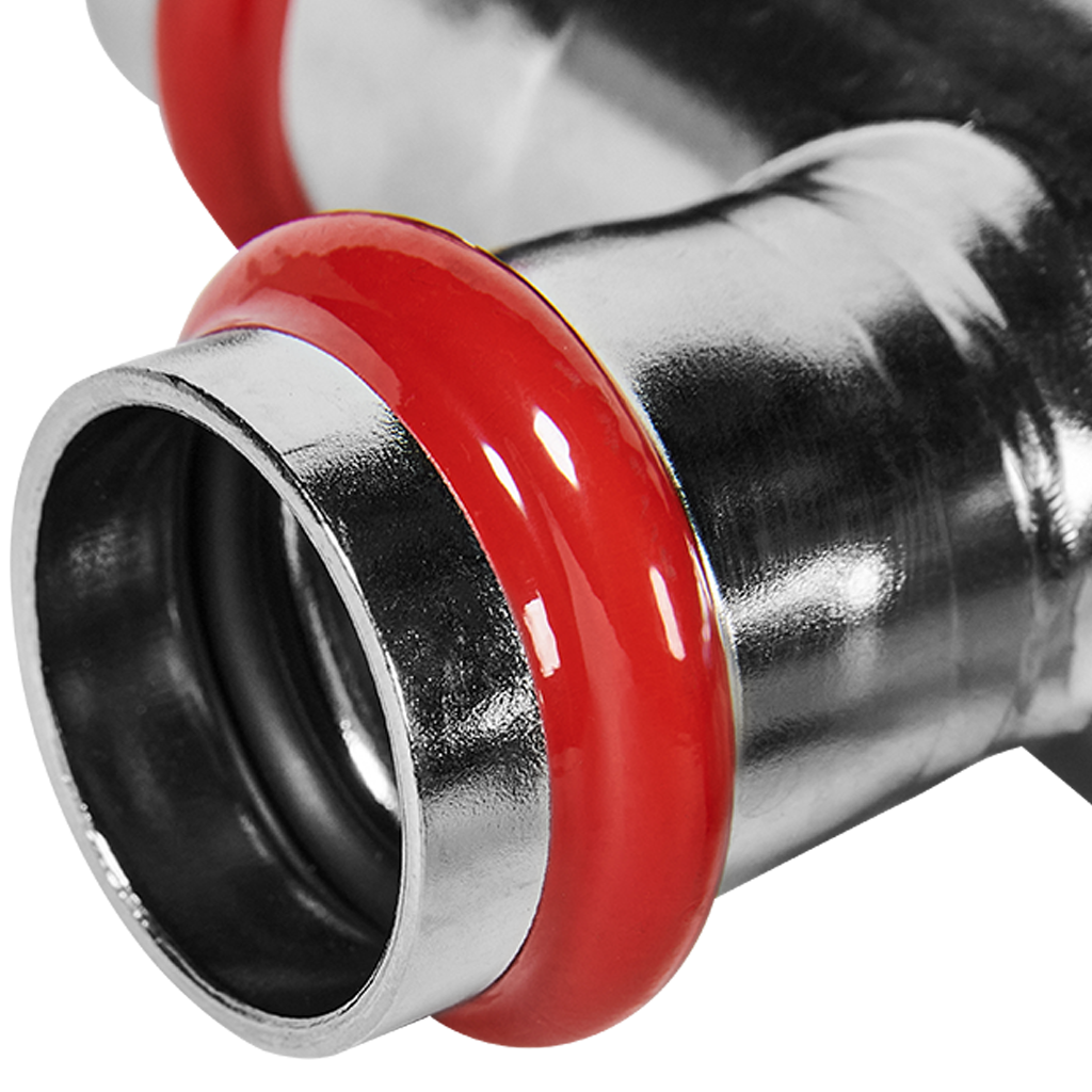 Тройник переходной ROMMER 35х22х35 из нержавеющей стали прессовой