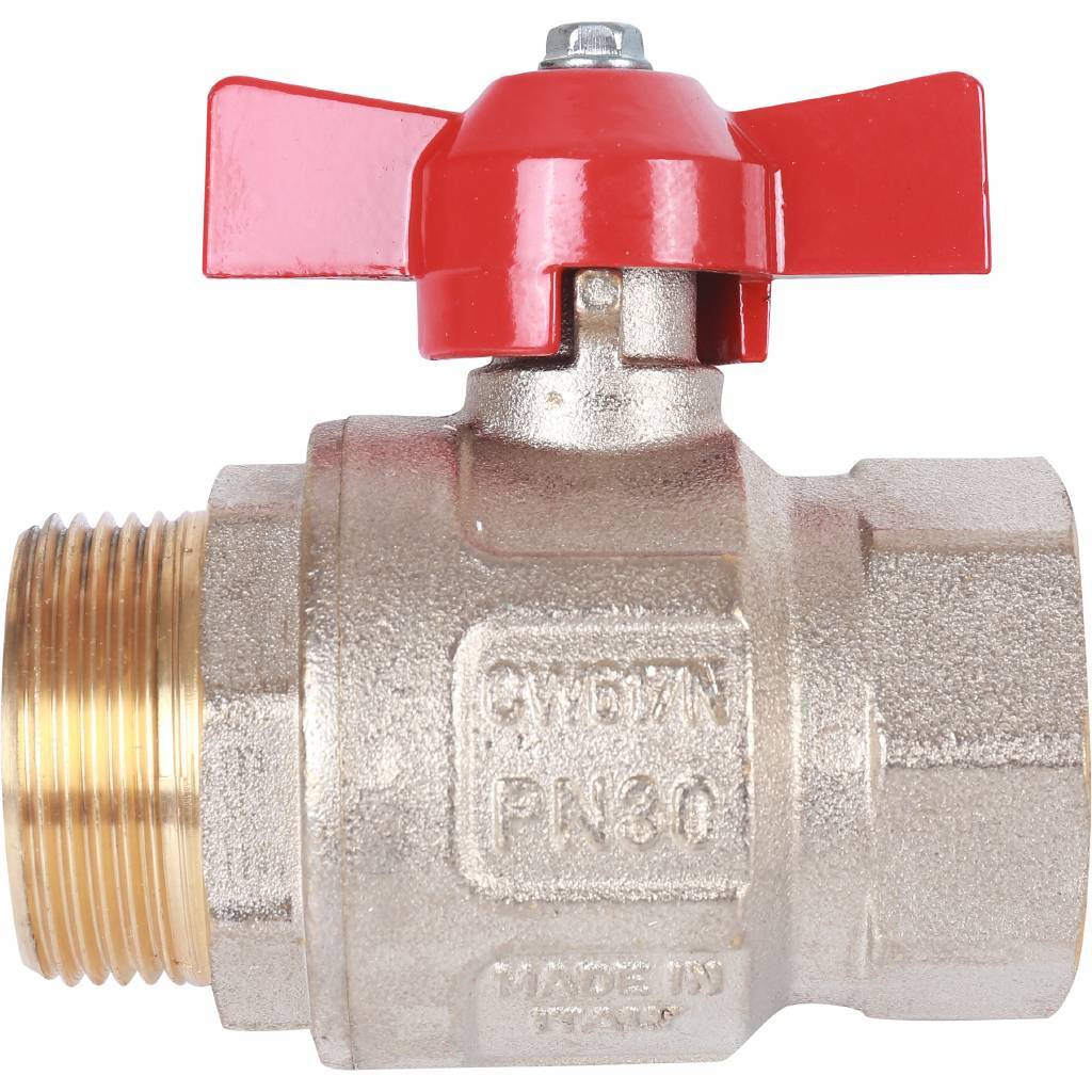 Кран шаровой муфта/резьба Itap IDEAL 093 1 1/4 полнопроходной (бабочка), 27464