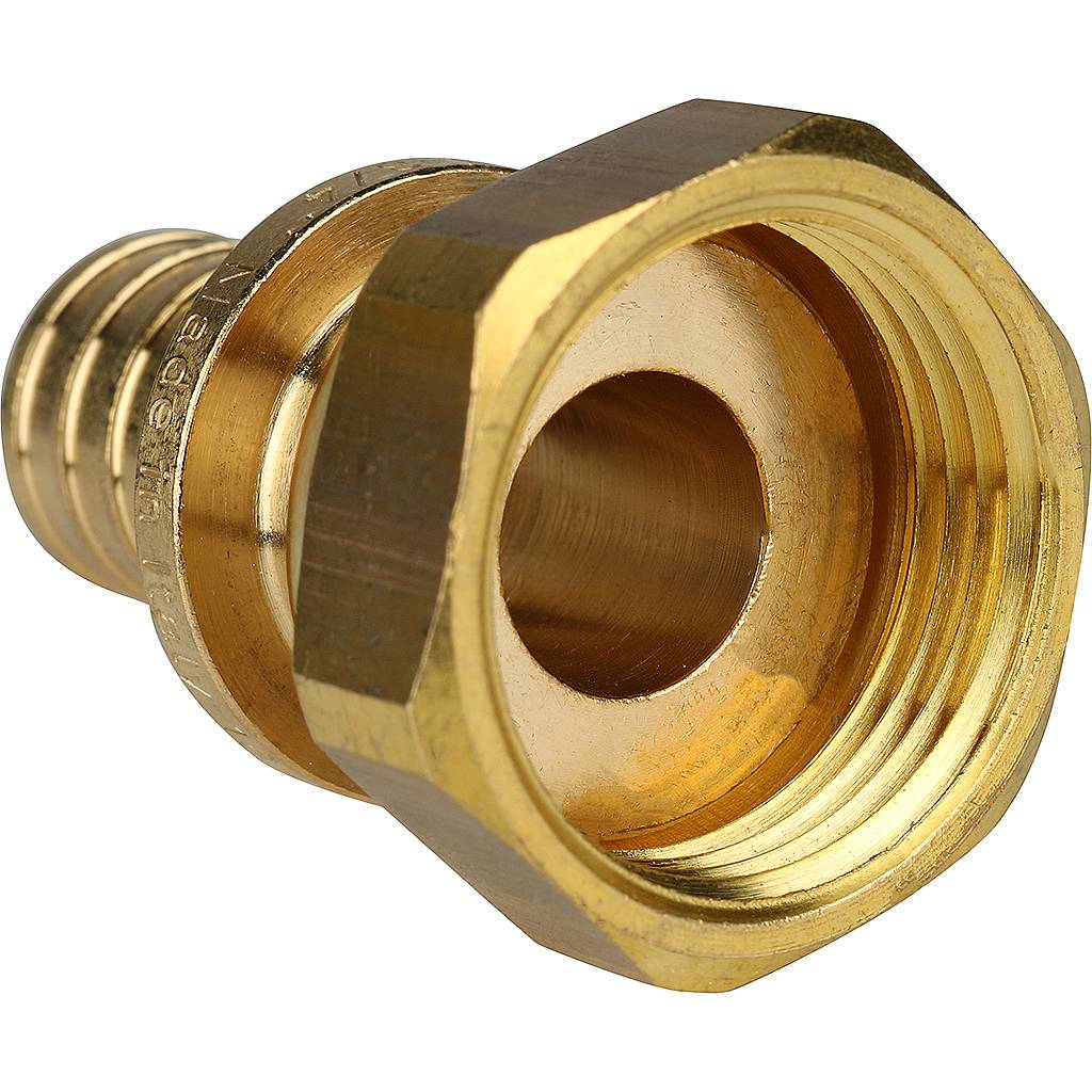 Переходник STOUT с накидной гайкой 20xG 3/4 для труб из сшитого полиэтилена аксиальный, SFA-0019-002034