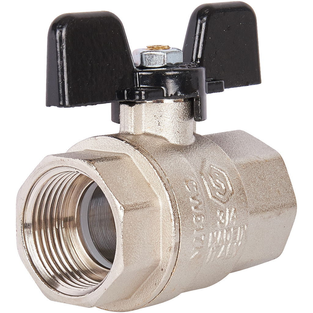 Кран шаровой STOUT полнопроходной, ВР/ВР, ручка бабочка 3/4, SVB-0002-000020