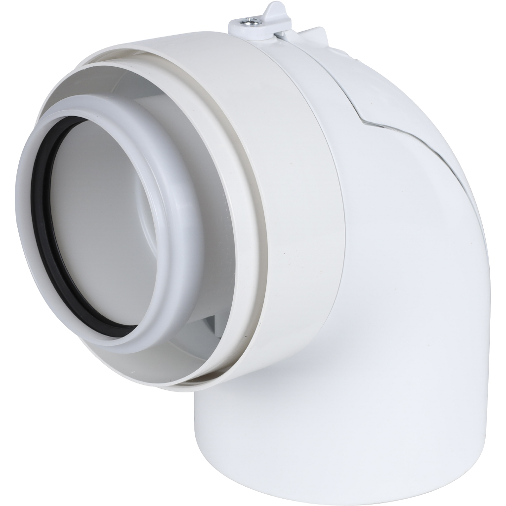 Горизонтальный коаксиальный дымоход DeDietrich 80/125мм, 100011365