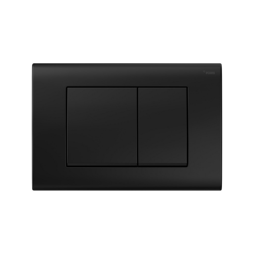 Комплект инсталляции РЕХАУ NOVAFLOW с панелью смыва NOVA QUAD 001 с прямоугольными клавишами, пластик, черный, матовый, 19101041001